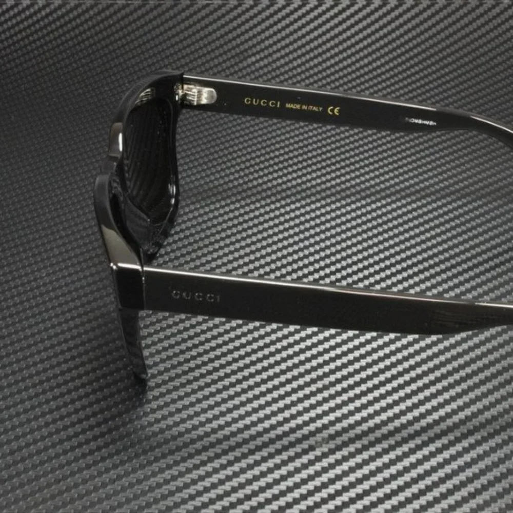 NEW Gucci Men's Black Smoked Sunglasses